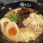 極とんラーメン - 極とんラーメン (税込)690円 麺の状態 (2021.08.17)