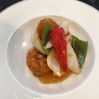 中国料理 桃李 - 海老の甘酢ソース