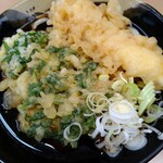 立喰そば かしやま - 春菊天うどん＋いか天」