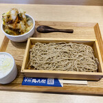Nakamura Menbei - 「かき揚げ丼セット（冷もり）」690円税込み