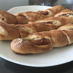 粉とクリーム - 食べやすい長さに切断