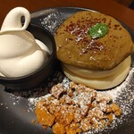 Panel Cafe - 盆栽ほうじ茶パンケーキ 1150円