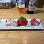 とろろ・海鮮料理 さんすい - 鮪３種盛り
