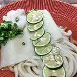ひもかわ桐生 - すだちかけうどん、ぶっかけかな。