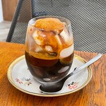 プレストコーヒー - コ―ヒ―ゼリ―アフォガ―ド800円♪