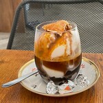 プレストコーヒー - コ―ヒ―ゼリ―アフォガ―ド800円♪