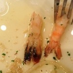 パスタ デ アリオスト - 2012.11.4(日)14時半 エビのしっぽがバッチリに抜けました＼(^o^)／