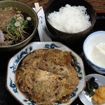 やぶ砂 - かつ煮定食（850円）