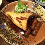 金町製麺 - 天然ブリカマと牛蒡の煮付け