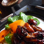 うなぎ亭 友栄 - 黄身を潰す