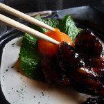 うなぎ亭 友栄 - 黄身を潰す