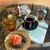 dekoboko cafe - 料理写真:ピンクグレープフルーツとオレンジのタルト、ブレンドコーヒー