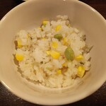 金町製麺 - 嶽きみの炊き込みご飯