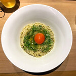 塩そば まえだ - 和え玉¥300 ＋ 生卵¥100