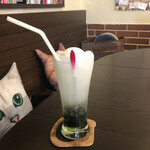 cafe ねこめ - クリームソーダ