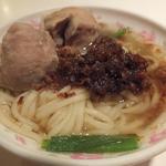 古都台南担々麺 - 【メニューに無い料理】「XO醤麺」：さっぱり牛骨スープに五香粉風味のXO醤がよく合います！