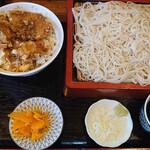 そば政 - 天丼セット　720円