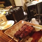 焼とり 南風 - 今夜は友達達と焼き鳥飲み(＾ｰ^)ノレバーが超うめぇ〜o(^▽^)o