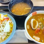 松屋 - ロカボチェンジでごはんをサラダに