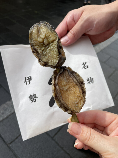 ゑびや商店 あわび串屋台 五十鈴川 その他 食べログ ゑびや商店 あわび串屋台 五十鈴川 その他 食べログ