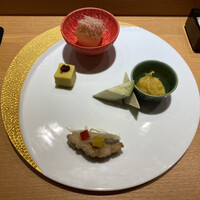 新宿 鮨 つむぎ - 前菜4種