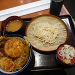 天丼てんや - 夏野菜の小うどんセット940円 202108