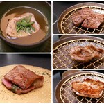 西麻布 焼肉 X - ホントに牛タンか？と疑いたくなるような
      プリプリ柔らかな但馬牛のタン各種な皆さん。