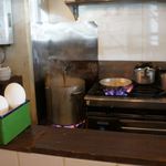 アオイクカフェ - カウンターからは店長さんの作業がずっと丸見え！