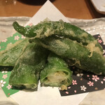 酒晴 おまっとさん 絆 - 揚げ物（万願寺とうがらし）