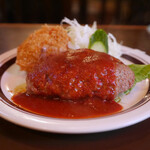 レストラン コニシ - ハンバーグ＆カニクリームコロッケ