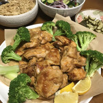 キオスケ・シブラジル - 唐揚げ用って書いてあったけど
ソテーにしてみました♬
　　　　　まみこまみこ亭