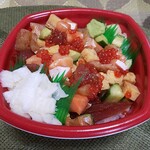 海や 丼丸 - 料理写真:バライクラ丼 600円＋縁側 150円