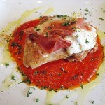 Bistro flat - ('12/11)チキンとモッツァレラ　生ハムの重ね焼き