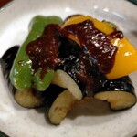 Senkita - なすみそ、濃い味噌の味と油で軽く素揚げした茄子がとても合う
