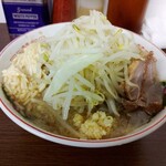 ラーメン二郎 - トロロ 小ラーメン 麺少なめ ヤサイニンニク