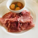 ブルガリ イル・リストランテ ルカ・ファンティン - ・プロシュートと旬のフルーツ