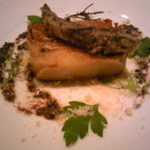 アーティショー - 穴子とじゃがいものタルト、めひかりのフリット