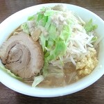 らーめん旭郎山 - 郎麺小　野菜、脂、ニンニク