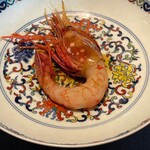 茶禅華 - 酒酔大蝦～北海道噴火湾産ボタン海老の紹興酒漬け