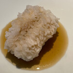 茶禅華 - 芙蓉鱧魚～ズッキーニを忍ばせた鱧料理　中国醤油にナンプラーを加えたソース