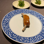 茶禅華 - 重慶排骨～骨付き重慶式酢豚～バラの粗挽き肉をマコモ茸、発酵唐辛子で香り付け