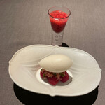 茶禅華 - ライチのアイスクリーム　ラズベリー