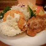 レストラン シラツユ - カニクリームコロッケと生姜焼き