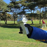 軽井沢72ゴルフ北コース - これで距離をキャディーさんが測ります