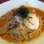 和伊's in かまど - 大和芋と鶏肉のピリ辛和風スパ