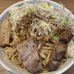 キラメキノトリ - 極太系まぜそば小麦のチカラ（５００ｇ）（ニンニク有り）