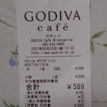 GODIVA cafe - レシート