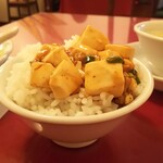 156801331 - 麻婆豆腐オンザライス