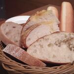 ポワンタージュ - パン盛り合わせ