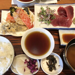 Tenfusa - 天ぷらとマグロ、どちらも楽しめるお得なセット